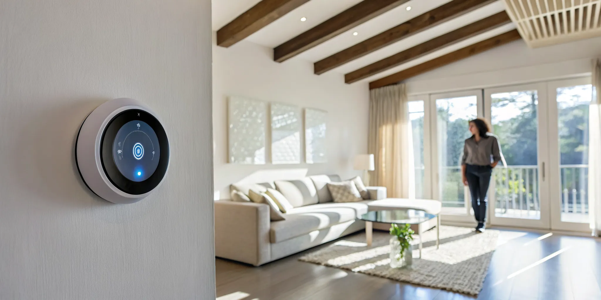 A smart thermostat, a cause for an air conditioner running but not lowering the temperature.